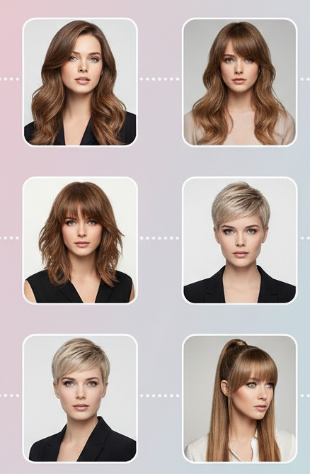 مدل مو برای انواع فرم صورت